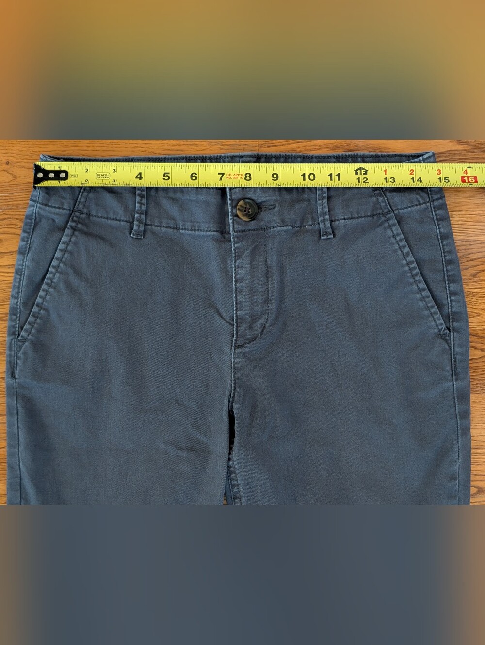 LOFT Petites Gray Slim Cropped Mid Rise Chino Pants - Picture 11 of 13